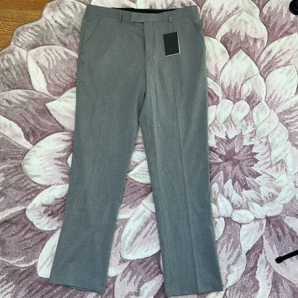 ASOS Design Slim Smart Dress Pants in Gray W34 L32 - Picture 4 of 12